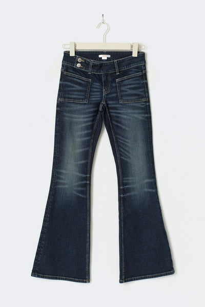 Pleated flare jeans tall
