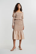 Vivvi smock skirt - Beige/silver