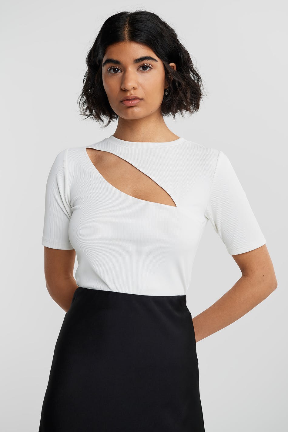 Belle cutout top - Blanc cassé