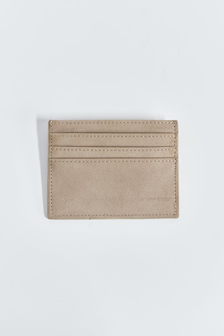 Card holder - Beige/suede