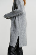 Billie knitted cardigan - Grey melange