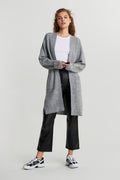 Billie knitted cardigan - Grey melange