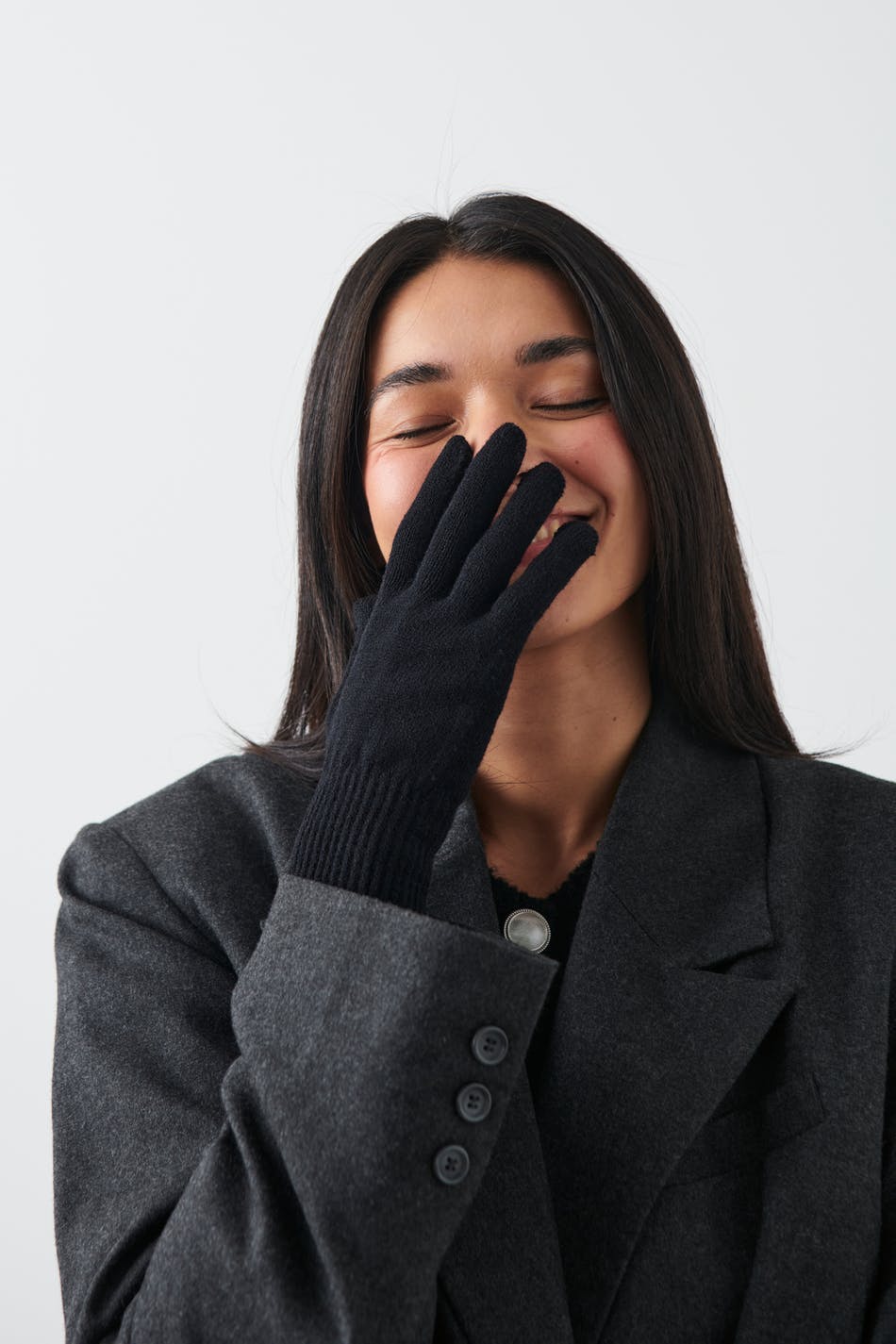 basic gloves - Black/black