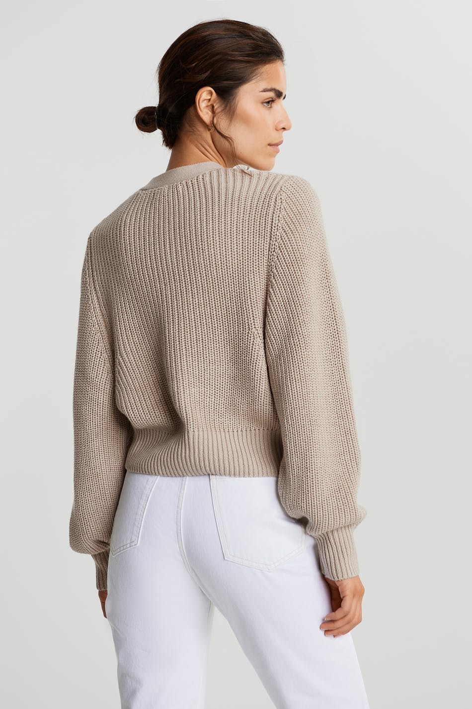 Kaija knitted cardigan - Soft beige