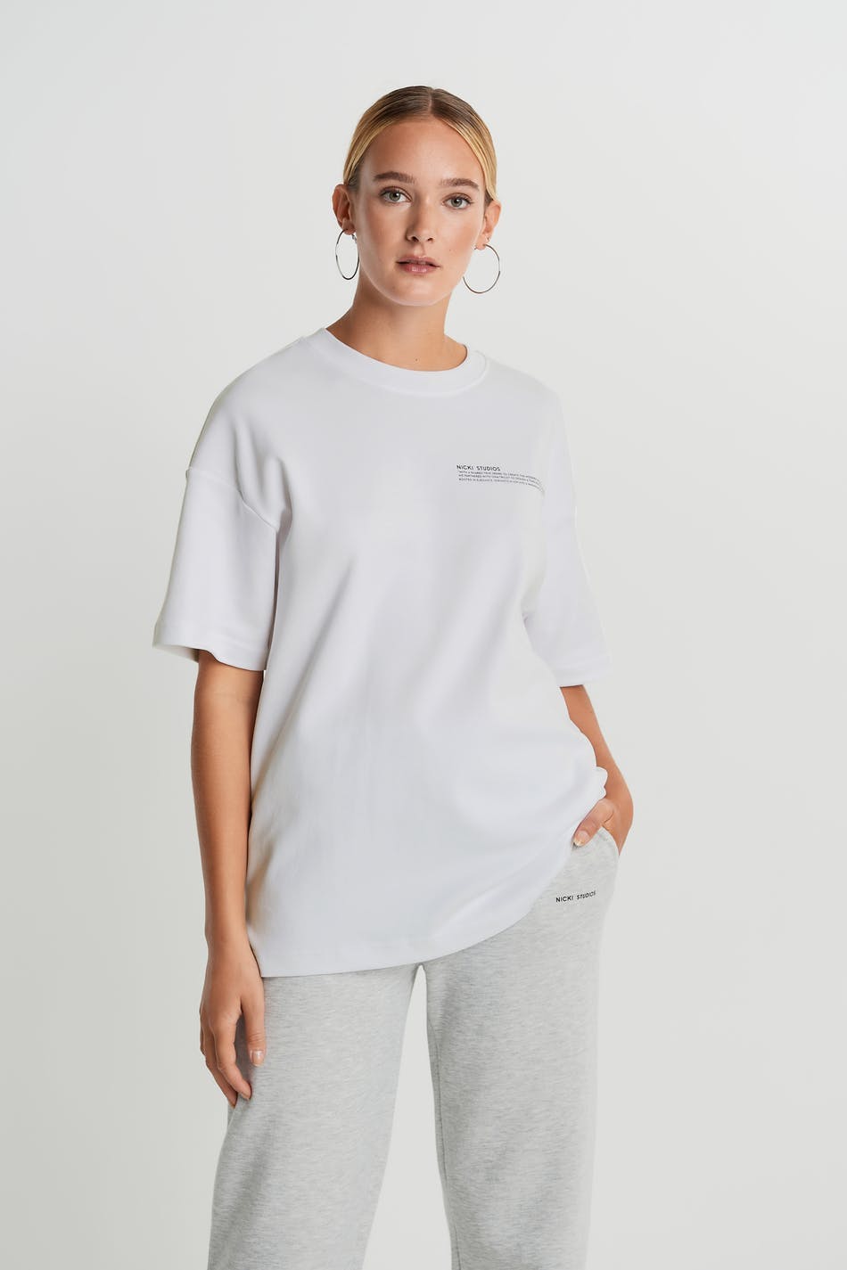 Nicki t-shirt - White/print
