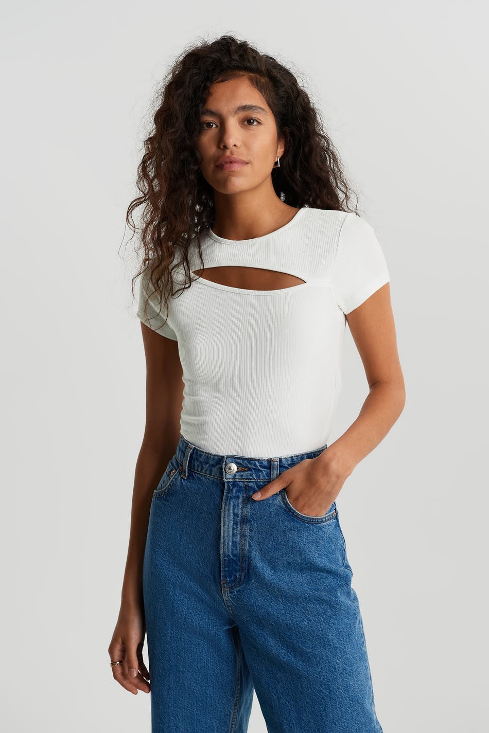 Hedvig cutout top - Blanc cassé