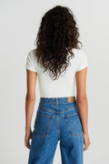 Hedvig cutout top - Blanc cassé