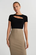 Hedvig cutout top - Blanc cassé