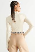 Soft turtleneck top - Noir