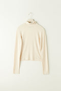 Soft turtleneck top - Eggnog