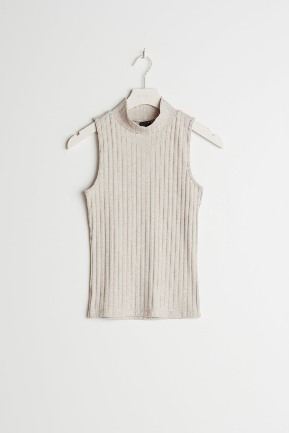 Tara rib tank - Beige mel