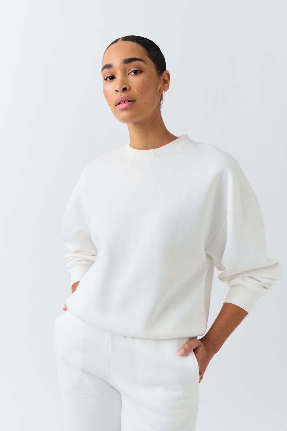 Basic sweater - Blanc cassé