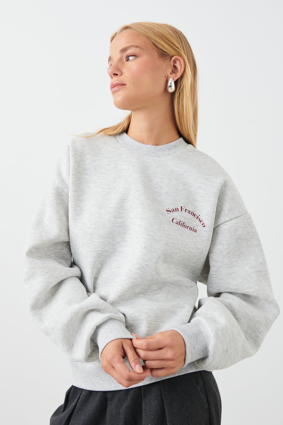 Printed sweater - Gey/san fran