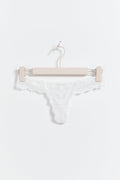 Lace thong - Noir
