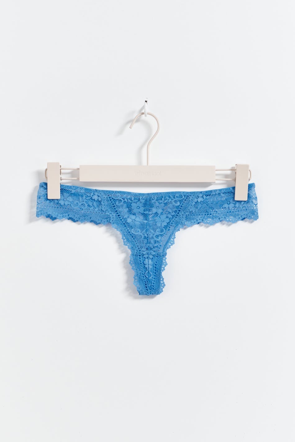 Lace thong - Noir