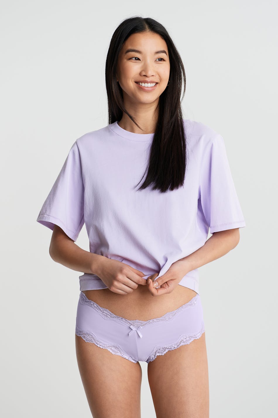 micro lace brazilian - Pastel lilac
