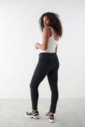 Mid waist skinny jeans - Offblack