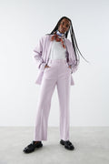 straight regular trousers - Noir