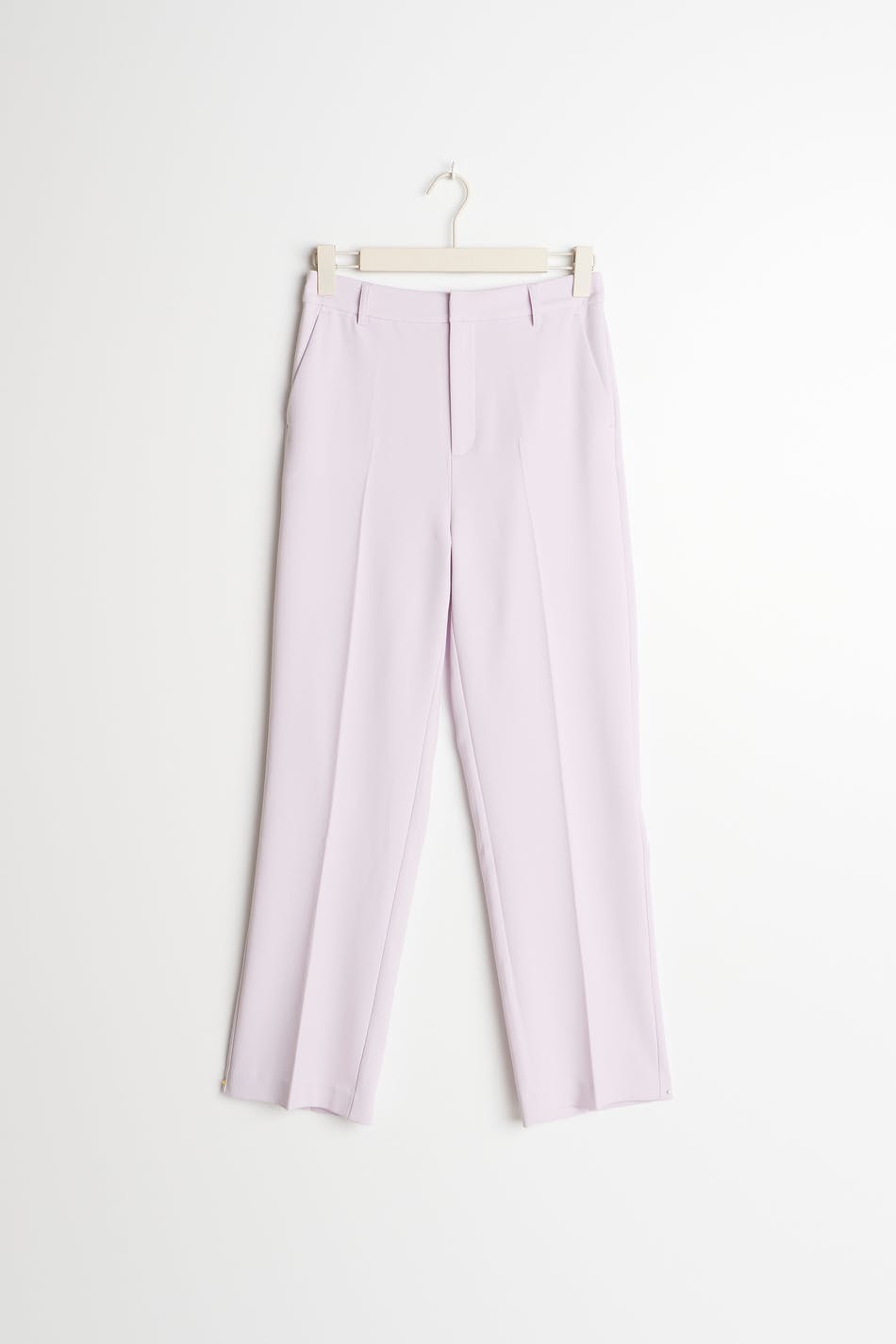 straight regular trousers - Noir