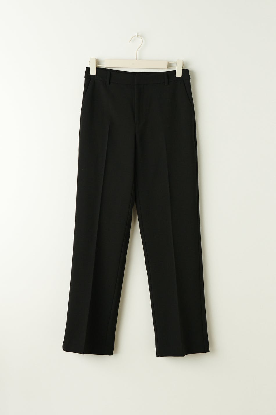 straight regular trousers - Noir