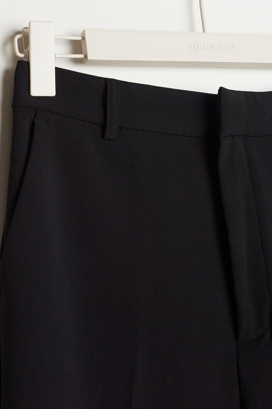 straight petite trousers - Noir