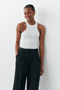 basic rib tank - Noir