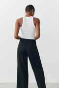 basic rib tank - Blanc