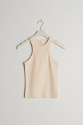 basic rib tank - Blanc