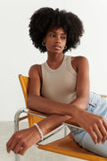 basic rib tank - Rosted cashew