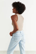 basic rib tank - Rosted cashew