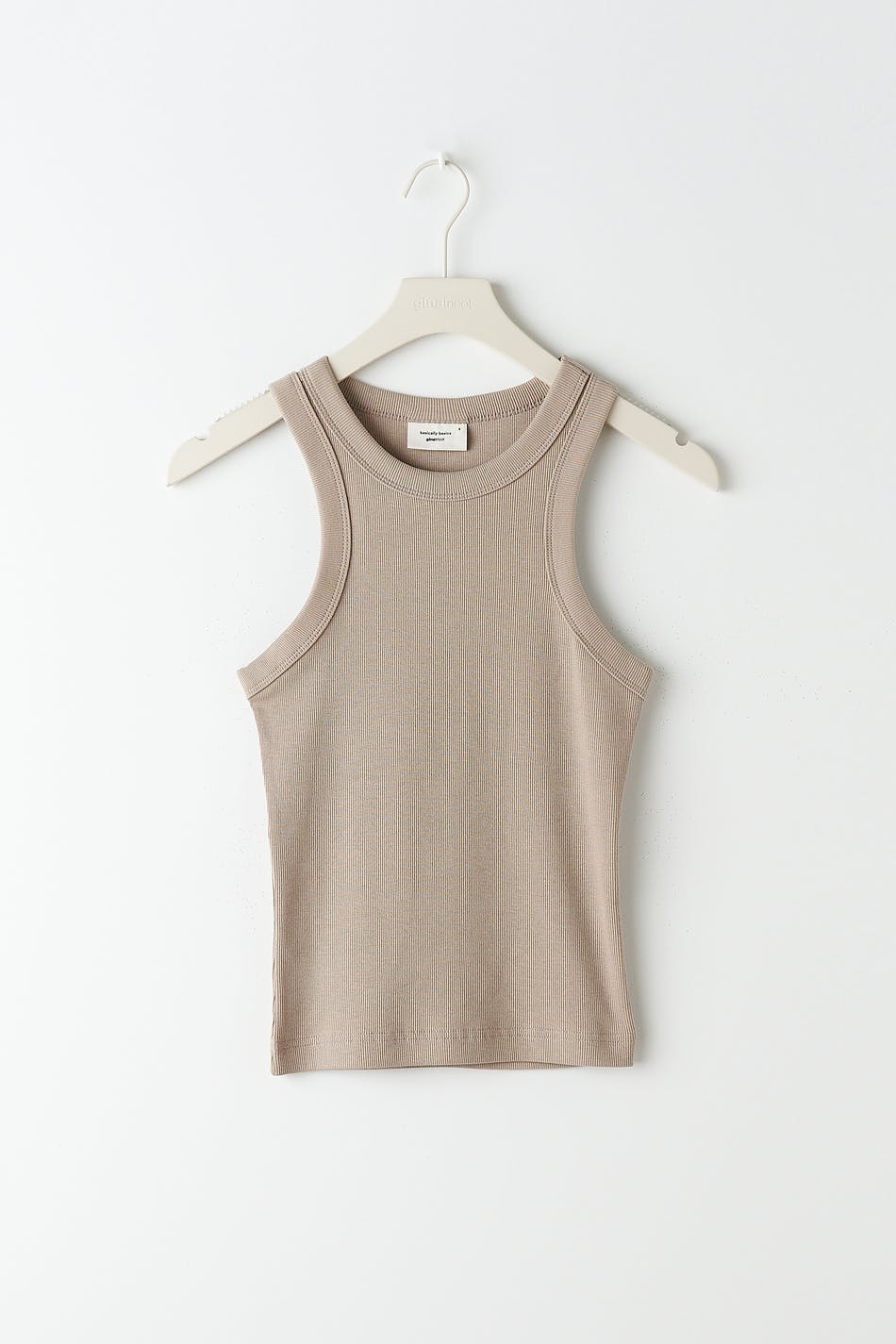 basic rib tank - Rosted cashew