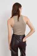 basic rib tank - Sharkskin