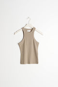 basic rib tank - Sharkskin