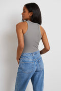 basic rib tank - Ecru