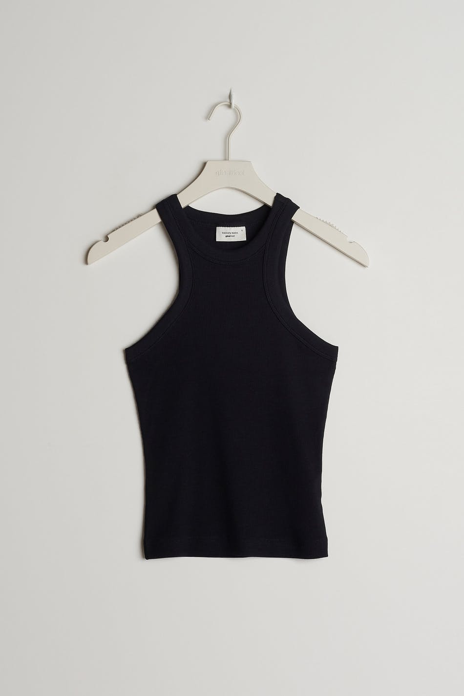 basic rib tank - Noir