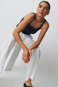 Tight fit rib singlet - Blanc