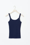 Tight fit rib singlet - Grey melange