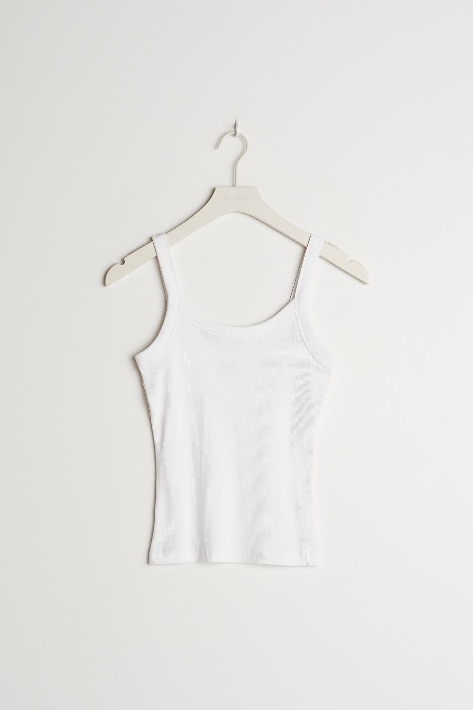 Tight fit rib singlet - Blanc