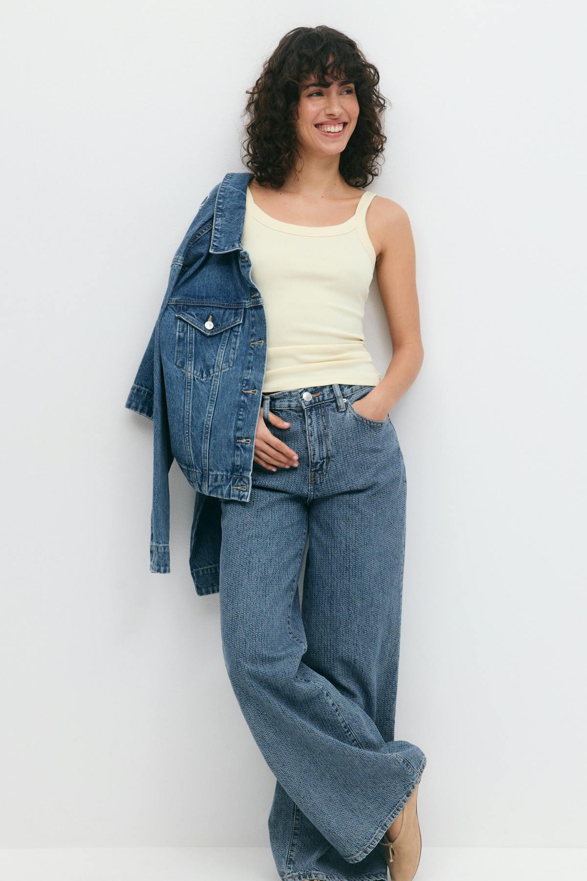 Tight fit rib singlet - Peacoat