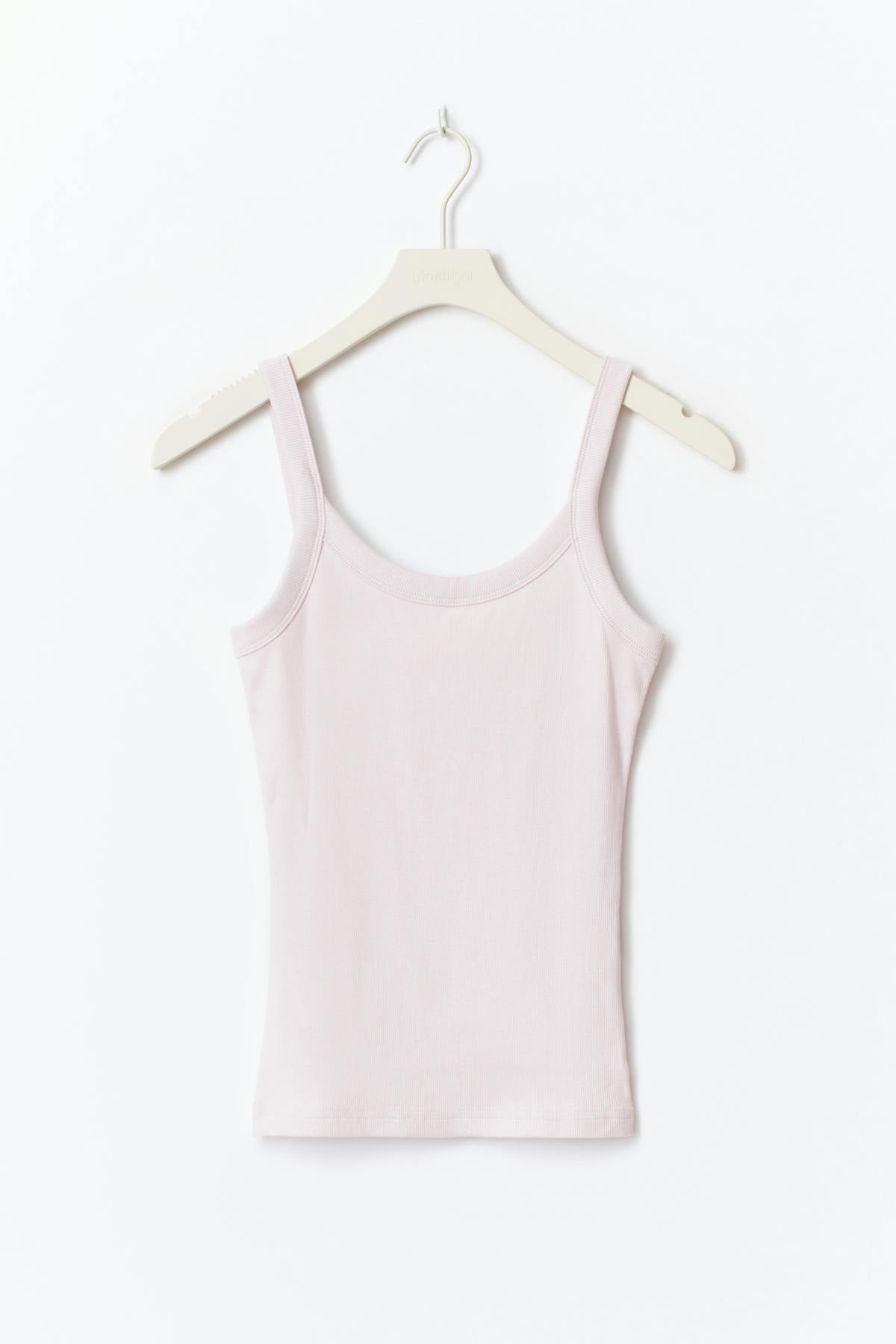 Tight fit rib singlet - Orchid tint