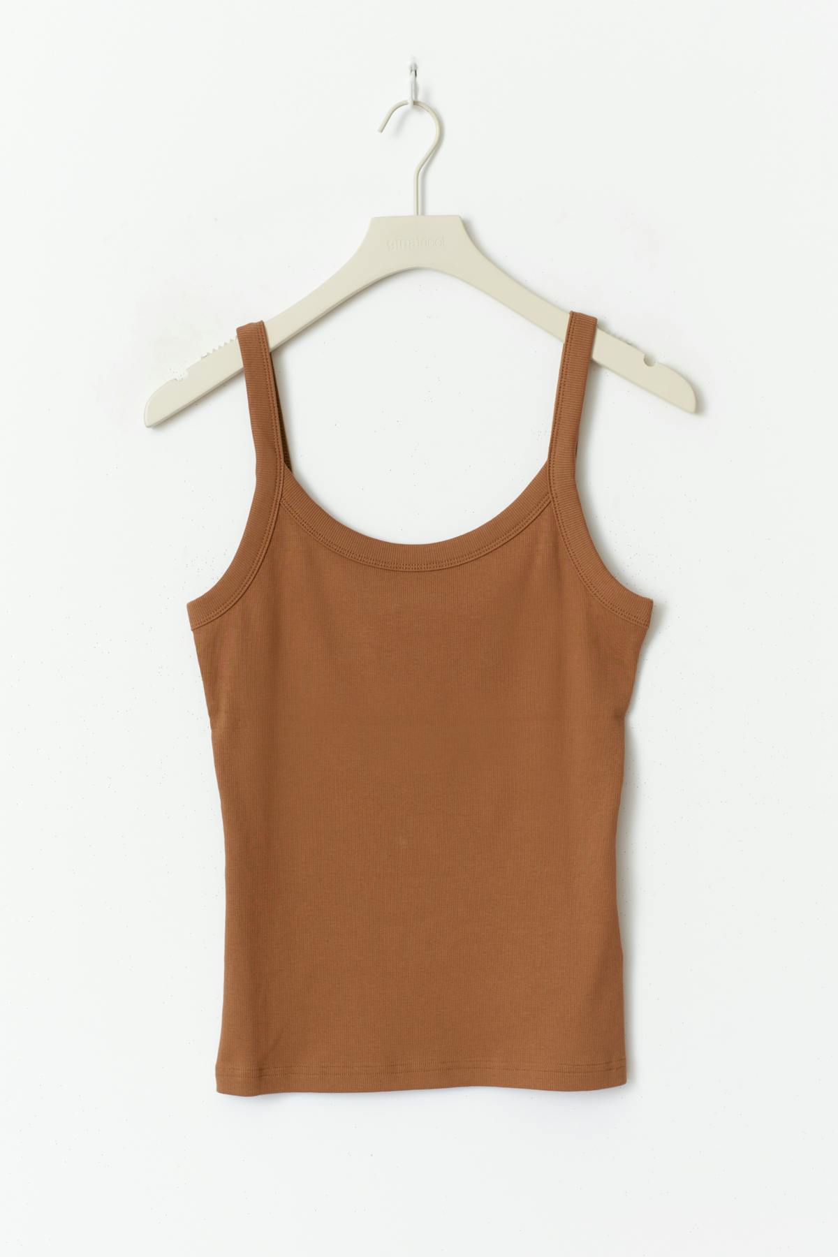 Tight fit rib singlet - Heather