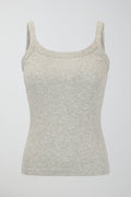 Tight fit rib singlet - Blanc