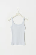 Tight fit rib singlet - Grey melange
