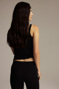 Tight fit rib singlet - Noir