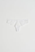 lace string - Blanc