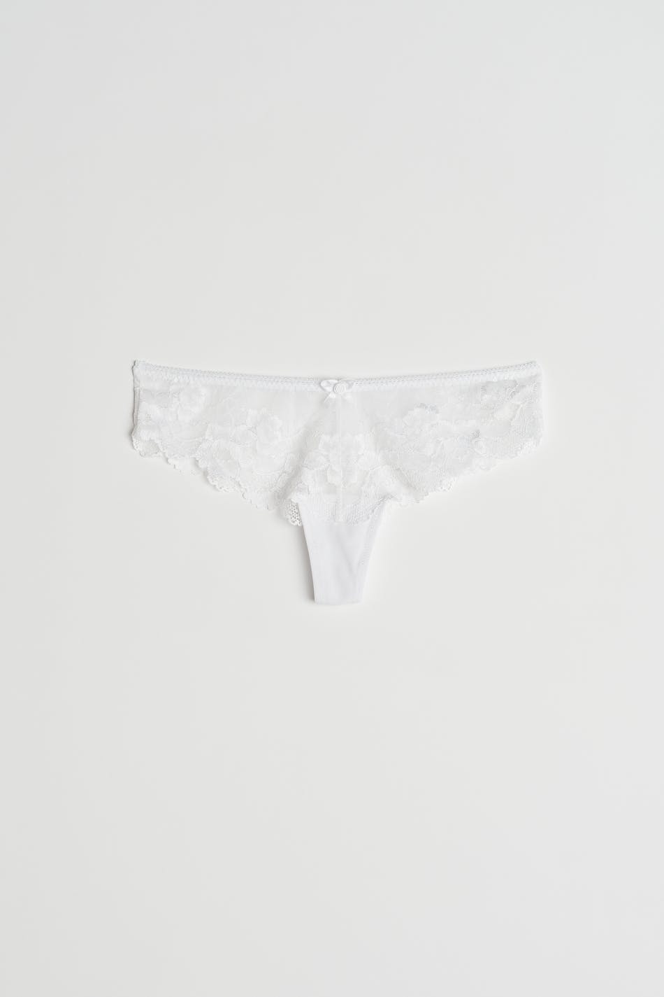 lace string - Blanc