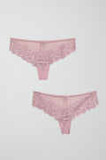 lace string - Pink flower