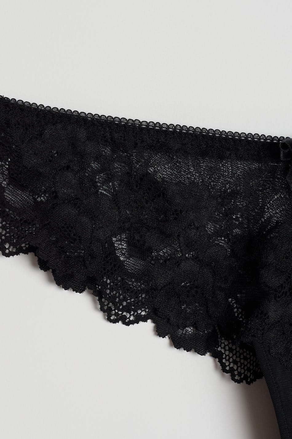 lace string - Blanc