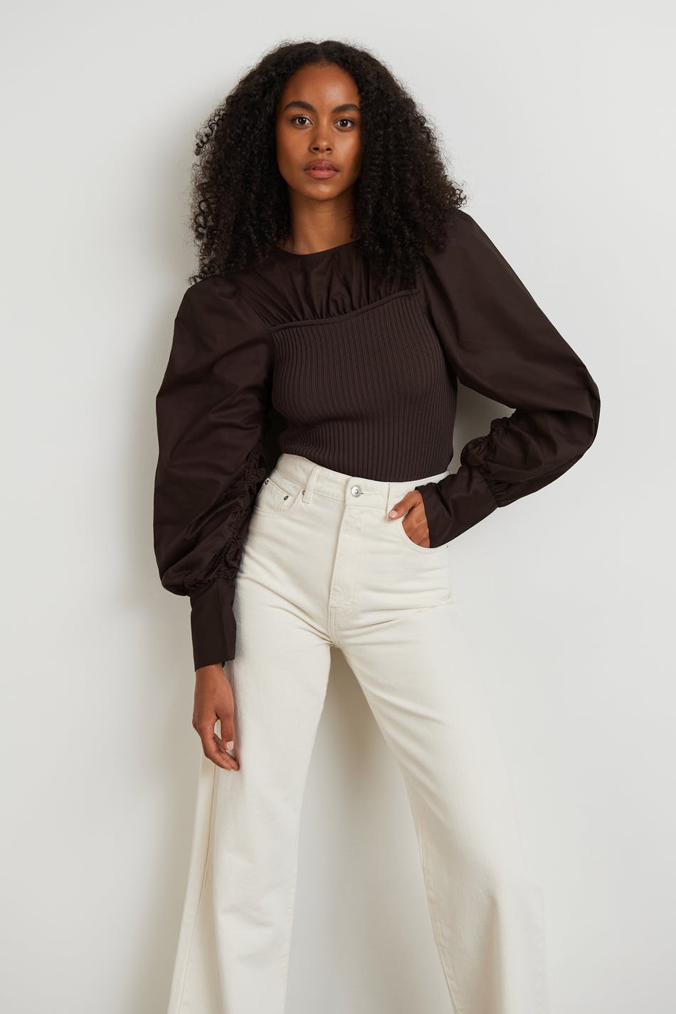Demi blouse - Chocklate plum