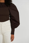 Demi blouse - Chocklate plum